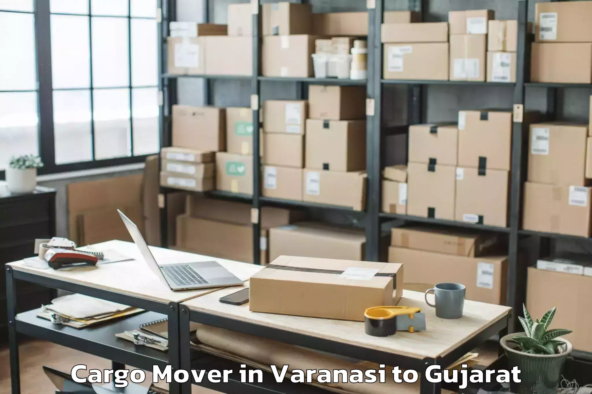 Get Varanasi to Virpur Cargo Mover